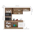 Cozinha Compacta 4 Peças Nassau Carvalho Branco