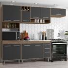 Cozinha Compacta 4 Peças Newark Carvalho Grafite