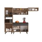 Cozinha Compacta 4 Peças Tripoli Carvalho Grafite