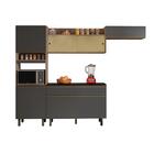 Cozinha Compacta 4 Peças Tripoli Carvalho Grafite