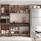 Cozinha Compacta 4 Peças Tripoli Carvalho Grafite