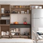 Cozinha Compacta 4 Peças Tripoli Carvalho Grafite