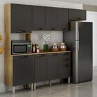 Cozinha Compacta 4 Peças Valência - Salleto Móveis  Carvalho/