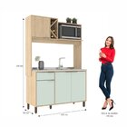 Cozinha Compacta 4 Portas 1 Gaveta 1 Nicho Para Forno Sophia