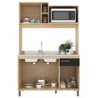 Cozinha Compacta 4 Portas 1 Gaveta 1 Nicho Para Forno Yara  C