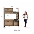 Cozinha Compacta 4 Portas 1 Gaveta Carol Delmarco Móveis Mel/