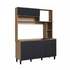 Cozinha Compacta 4 Portas 1 Gaveta Carol Delmarco Móveis Mel/