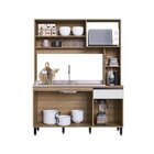 Cozinha Compacta 4 Portas 1 Gaveta Carol Delmarco Móveis Mel/