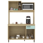 Cozinha Compacta 4 Portas 1 Gaveta Com Tampo -ferrara Carvalh