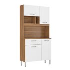 Cozinha Compacta 4 Portas 1 Gaveta Malta  Amendola Touch/bran