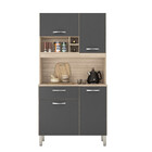 Cozinha Compacta 4 Portas 1 Gaveta Malta Demobile