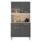 Cozinha Compacta 4 Portas 1 Gaveta Malta Demobile