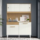 Cozinha Compacta 4 Portas 1 Gaveta Roma Atacama/off-white