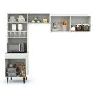 Cozinha Compacta 4 Portas 1 Gaveta Vittoria Branco