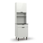 Cozinha Compacta 4 Portas 1 Gaveta Vittoria Branco