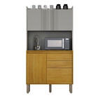 Cozinha Compacta 4 Portas 2 Gavetas Com Tampo Lucca Chf