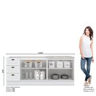 Cozinha Compacta 4 Portas 3 Gavetas Emily Branco Hp/calcare