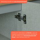 Cozinha Compacta 4 Portas 3 Gavetas Emily Cinza/nature