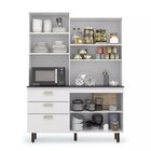 Cozinha Compacta 4 Portas 3 Gavetas Ravena   Branco