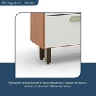 Cozinha Compacta 4 Portas 3 Gavetas Ravena Freijó/ Off-white