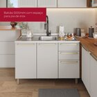 Cozinha Compacta 5 Pç Com Tampo Para Cooktoop Yasmin Espresso