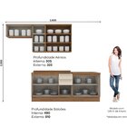 Cozinha Compacta 5 Pç Com Tampo Para Cooktoop Yasmin Espresso