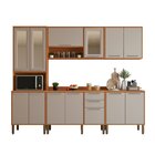 Cozinha Compacta 5 Peças 13 Portas 2 Gavetas Paris Cinamomo/o