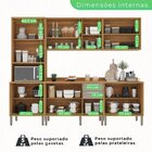 Cozinha Compacta 5 Peças 13 Portas 2 Gavetas Paris Cinamomo/o