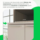 Cozinha Compacta 5 Peças 13 Portas 2 Gavetas Paris Sallêto Mó