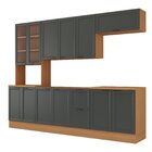 Cozinha Compacta 5 Peças 1 Paneleiro Duplo 2 Aéreos 2 Balcões