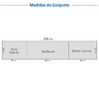 Cozinha Compacta 5 Peças 1 Paneleiro Duplo 2 Aéreos 2 Balcões