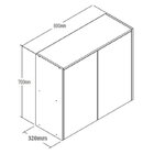 Cozinha Compacta 5 Peças 2 Armários Aéreos 2 Balcões Com Tamp