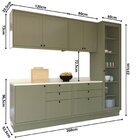 Cozinha Compacta 5 Peças 2 Balcões Com Tampo 2 Armários Aéreo