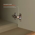 Cozinha Compacta 5 Peças 2 Balcões Com Tampo 2 Armários Aéreo