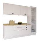 Cozinha Compacta 5 Peças 6 Portas 6 Gavetas Sevilha Branco/ca