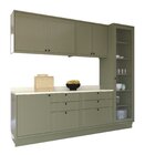 Cozinha Compacta 5 Peças 6 Portas 6 Gavetas Sevilha Verde/cin