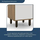 Cozinha Compacta 5 Peças 7 Portas 4 Gavetas Confort Cinamomo/