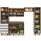 Cozinha Compacta 5 Peças 7 Portas 4 Gavetas Confort Cinamomo/
