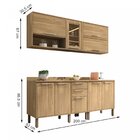 Cozinha Compacta 5 Peças 9 Portas 2 Gavetas Montreal Sallêto