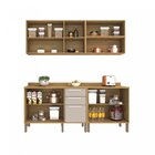 Cozinha Compacta 5 Peças 9 Portas 2 Gavetas Montreal Sallêto