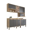 Cozinha Compacta 5 Peças 9 Portas 2 Gavetas Viena Sallêto Móv