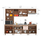 Cozinha Compacta 5 Peças Balcão Pia/cuba Barcelona Poliman Mó