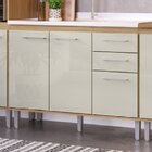 Cozinha Compacta 5 Peças Com 1 Balcão, 2 Armários Aéreos E 2