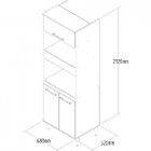 Cozinha Compacta 5 Peças Com 1 Balcão, 2 Armários Aéreos E 2