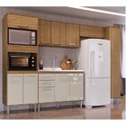 Cozinha Compacta 5 Peças Com 1 Balcão, 2 Armários Aéreos E 2