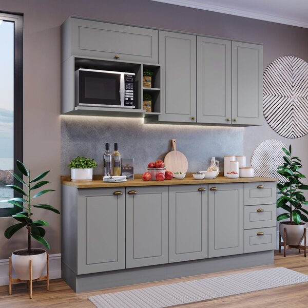 Cozinha Compacta 5 Peças Com Balcão Para Cooktop Emily Espres