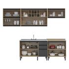 Cozinha Compacta 5 Peças Com Balcão Para Pia Barcelona Multim