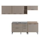 Cozinha Compacta 5 Peças Com Balcão Para Pia Juliete Multimóv