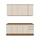 Cozinha Compacta 5 Peças Com Com Tampo Yasmin Espresso Móveis