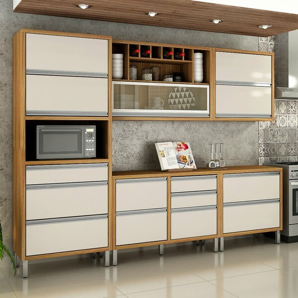 Cozinha Compacta 5 Peças Com Tampo Jade Chf Móveis